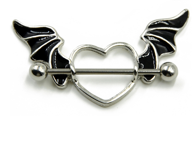 Heart-shaped piercing