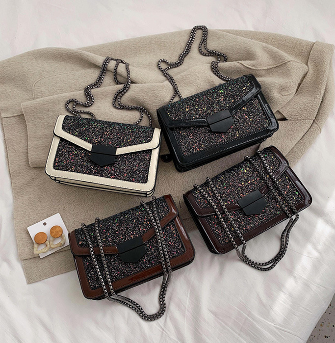 Sequin cross body bag