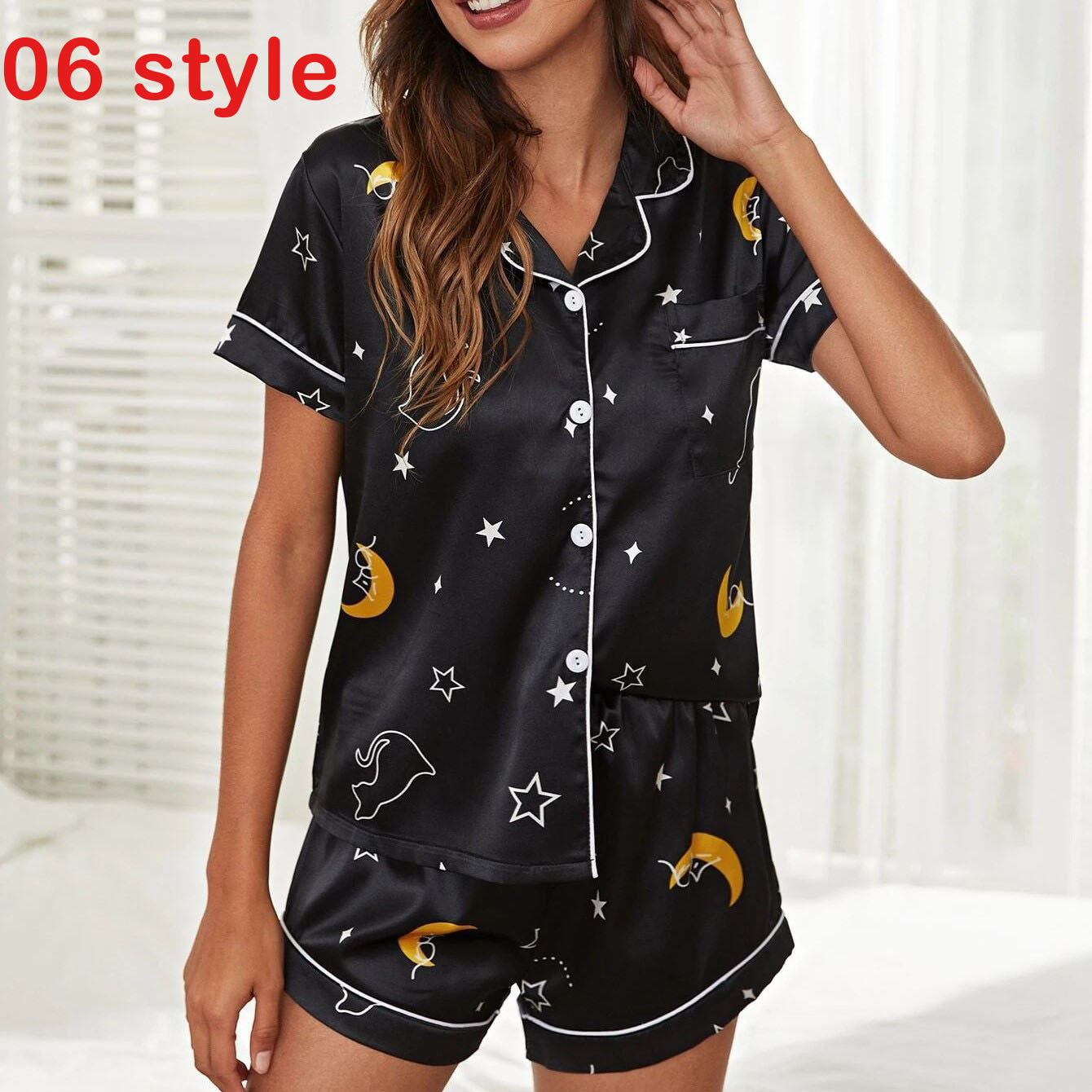 V-Neck Stretch Sleepwear