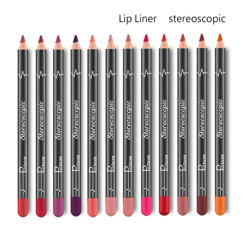 12 Colors Waterproof Lip Liner