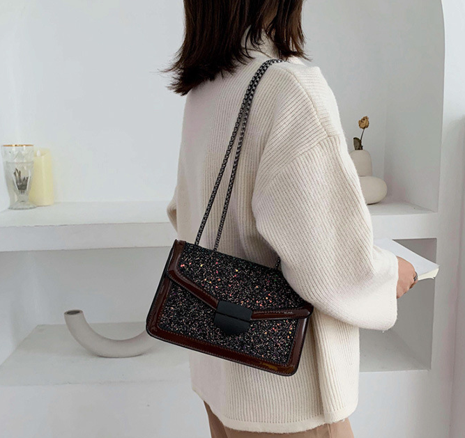Sequin cross body bag