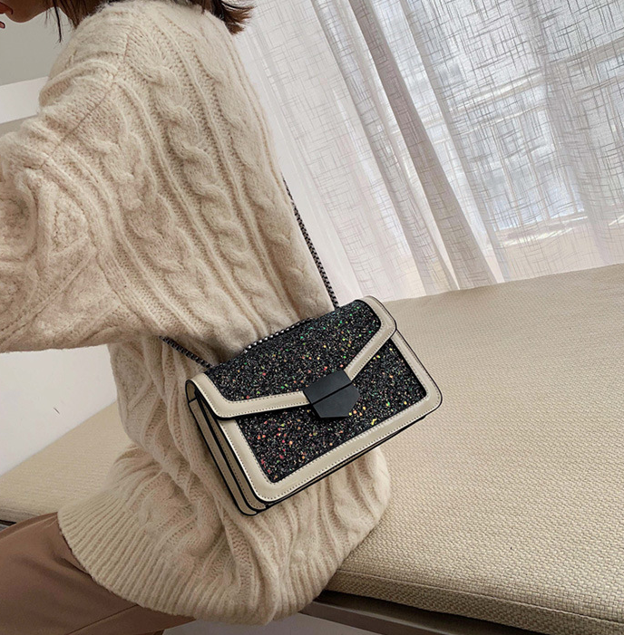 Sequin cross body bag