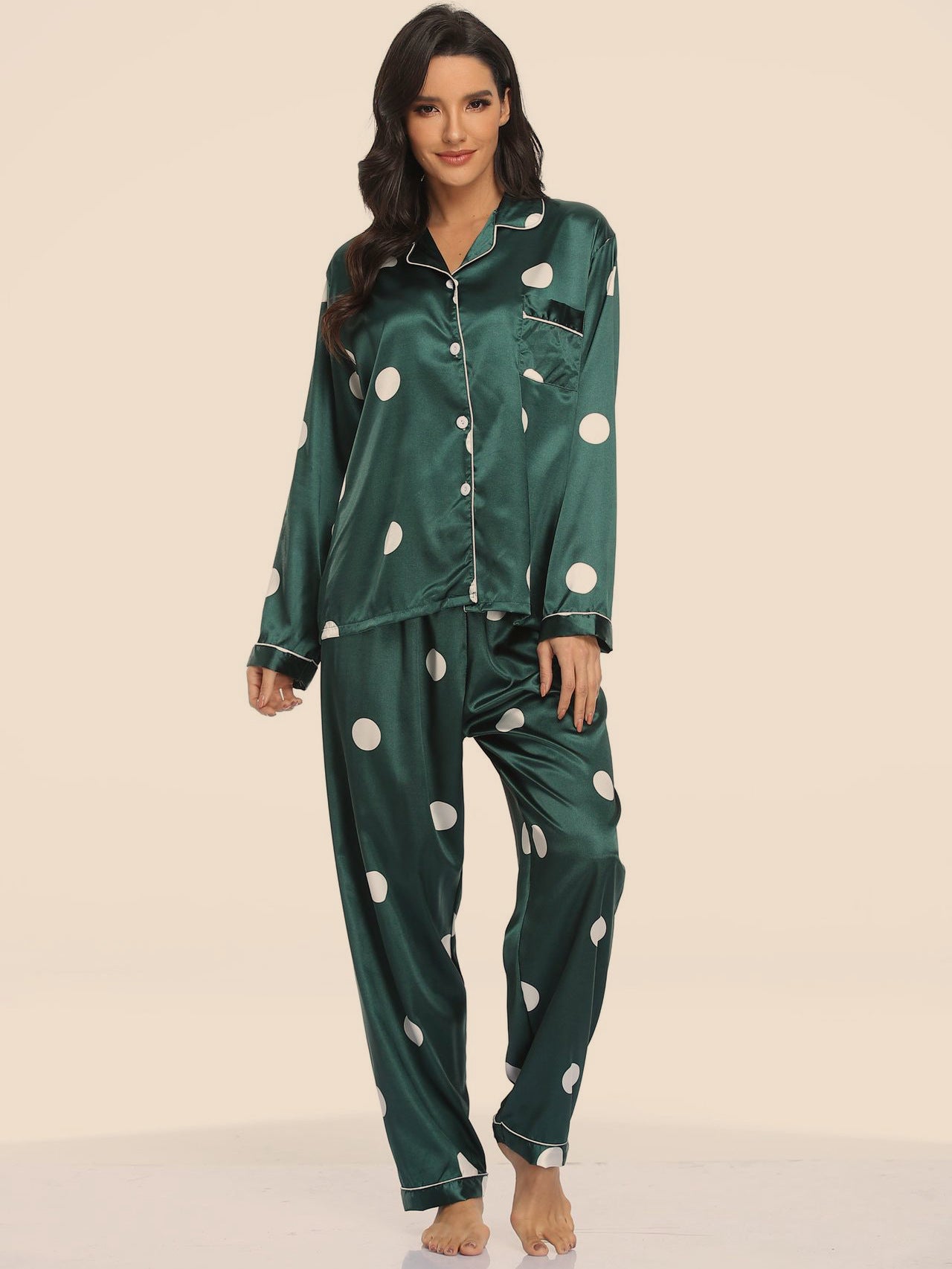 Long Sleeve Tops And Pants Sleepwear