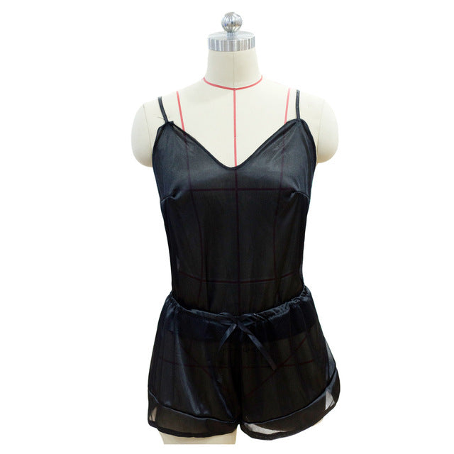 Sleepwear Lace Silk Nightwear