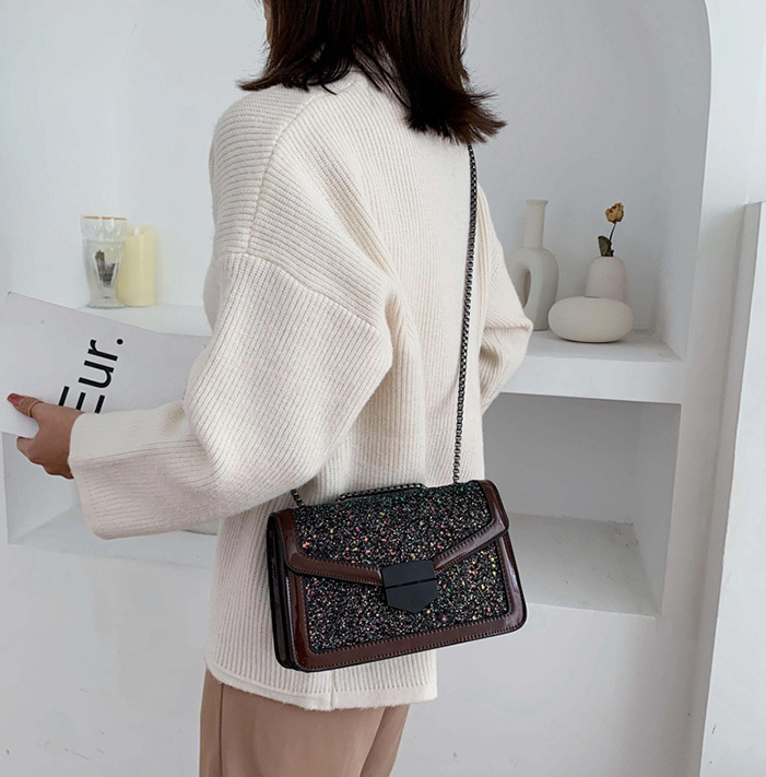 Sequin cross body bag