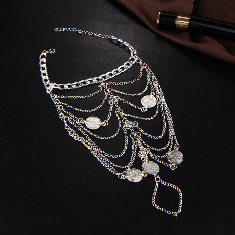 Silver Chain Barefoot Sandals Anklets