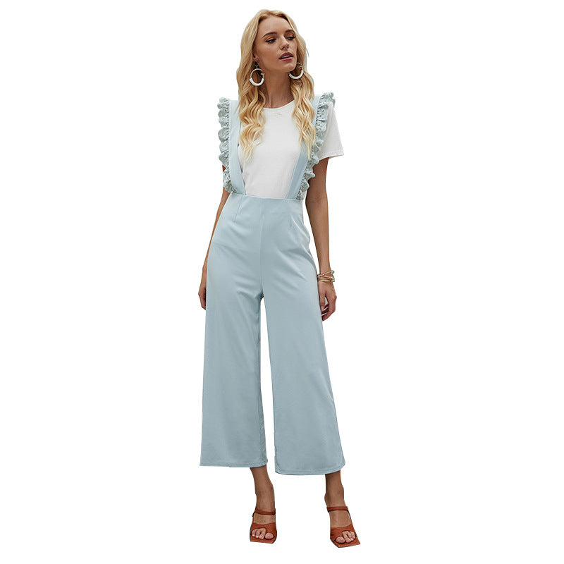 Loose High Waist Casual Women Jumpsuit