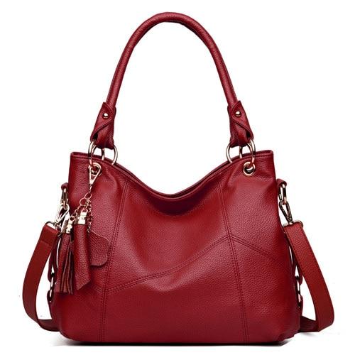 Soft leather cross-body bag