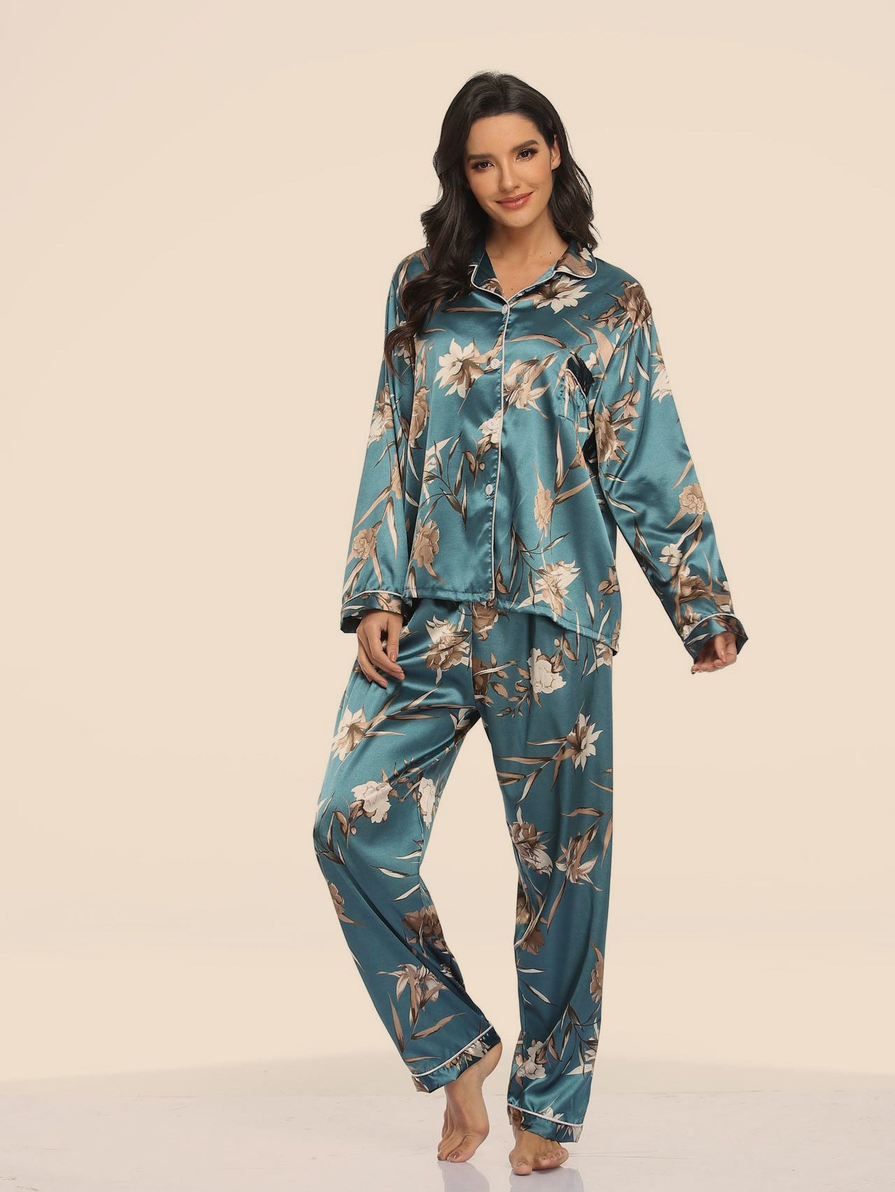 Long Sleeve Tops And Pants Sleepwear