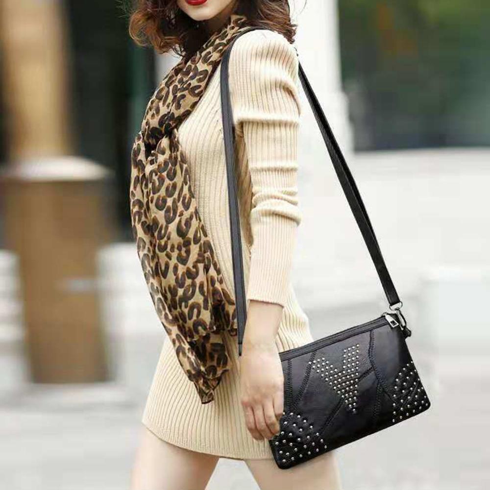 All-match lambskin bag ladies clutch