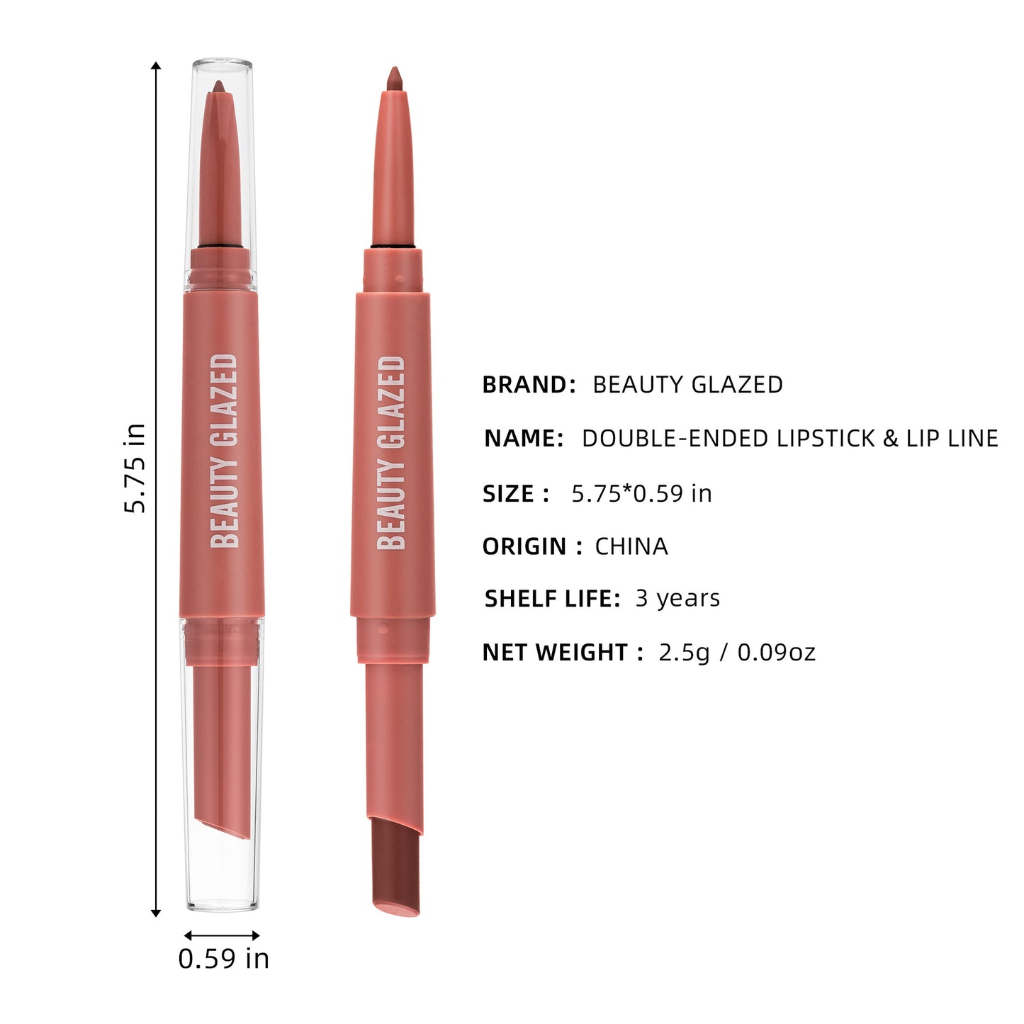 Double-headed Matte Lipstick Lip Liner