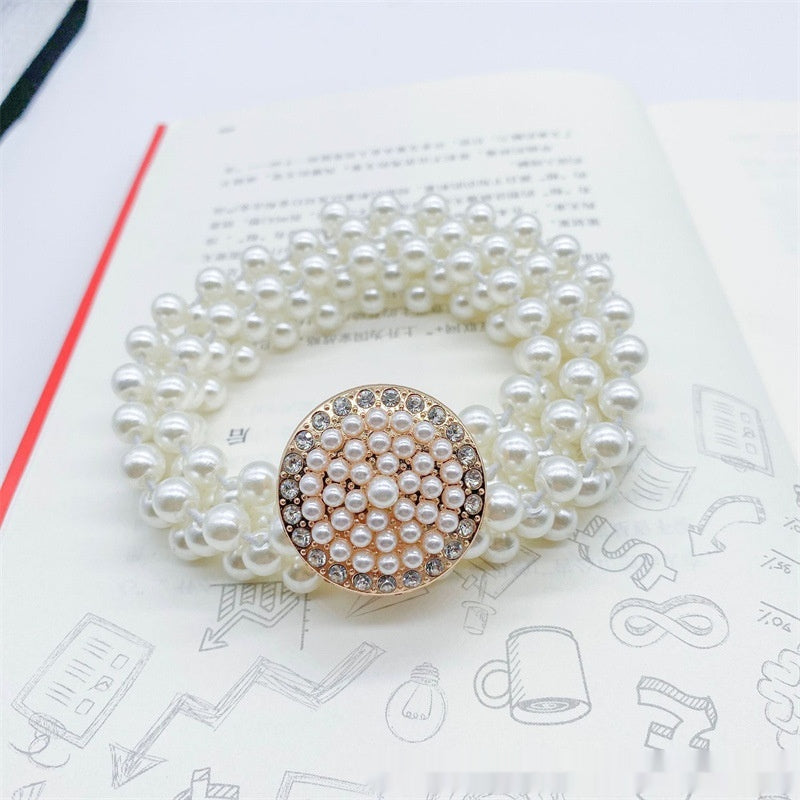 White Pearl Waist Chain Decoration