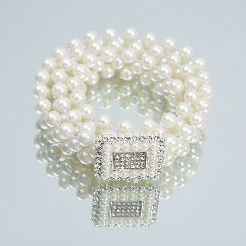 White Pearl Waist Chain Decoration