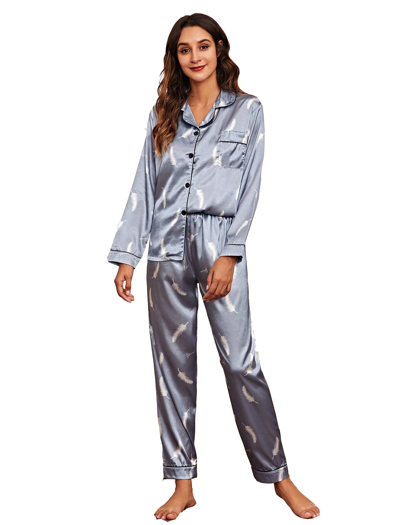 Long Sleeve Tops And Pants Sleepwear