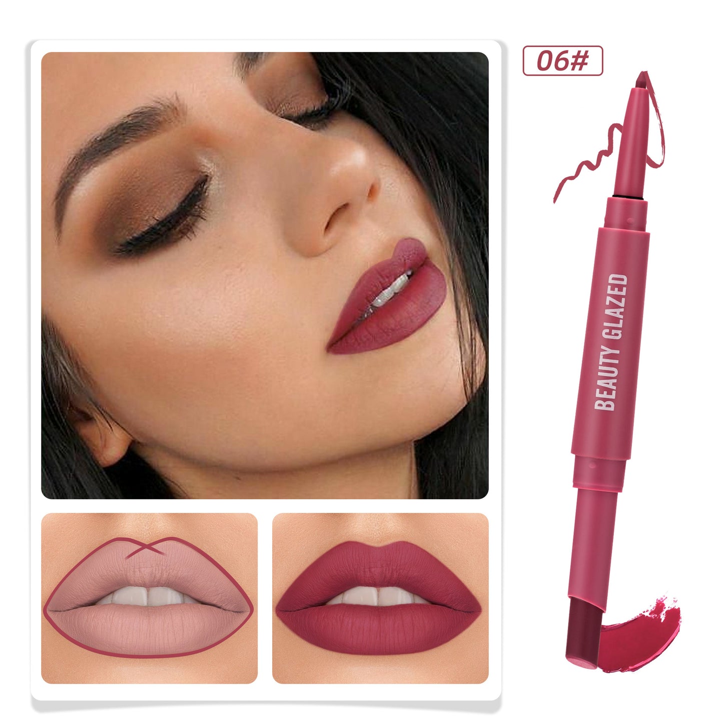 Double-headed Matte Lipstick Lip Liner