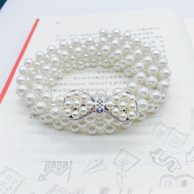 White Pearl Waist Chain Decoration
