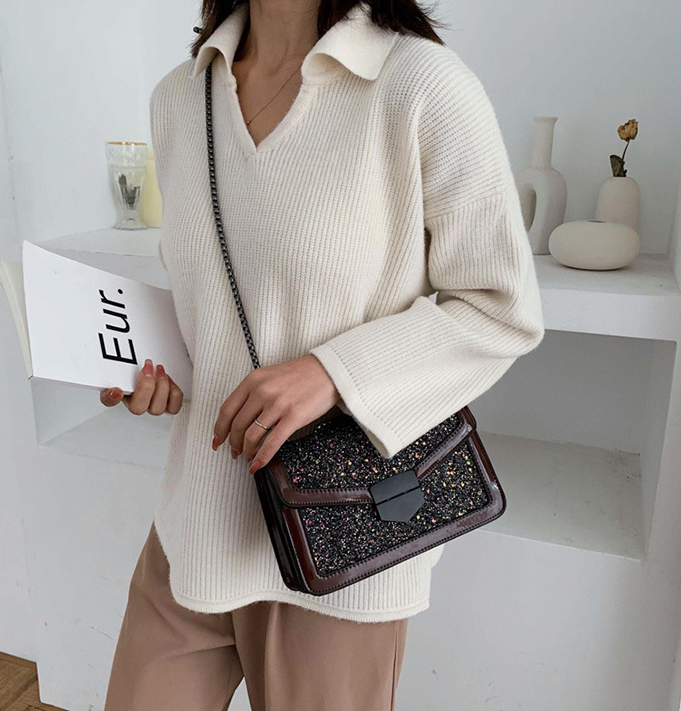 Sequin cross body bag
