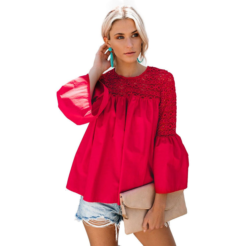 New fashion tops V neck