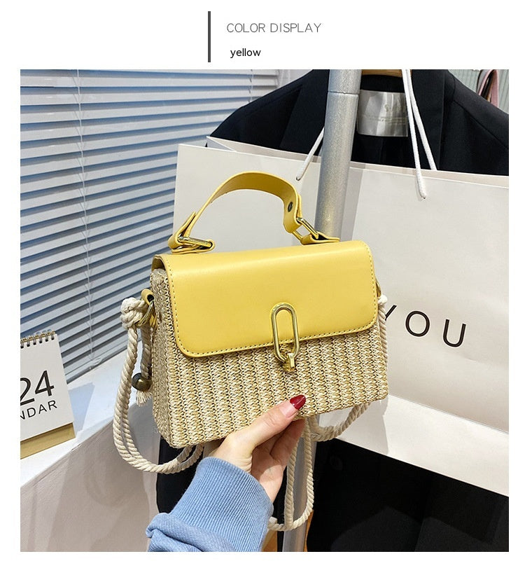 Western Style One-shoulder Versatile Woven Bag