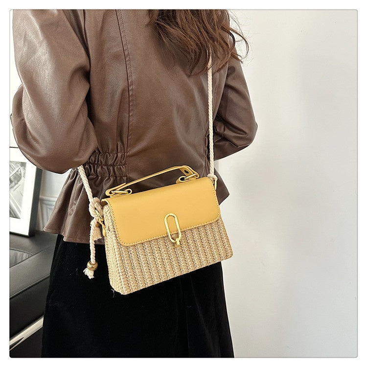 Western Style One-shoulder Versatile Woven Bag