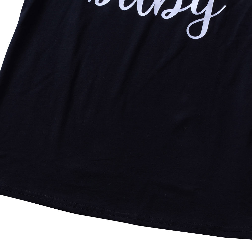 Casual Letter Printed T-shirt