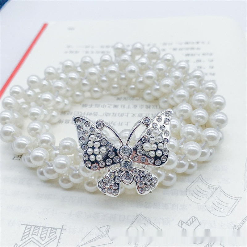 White Pearl Waist Chain Decoration