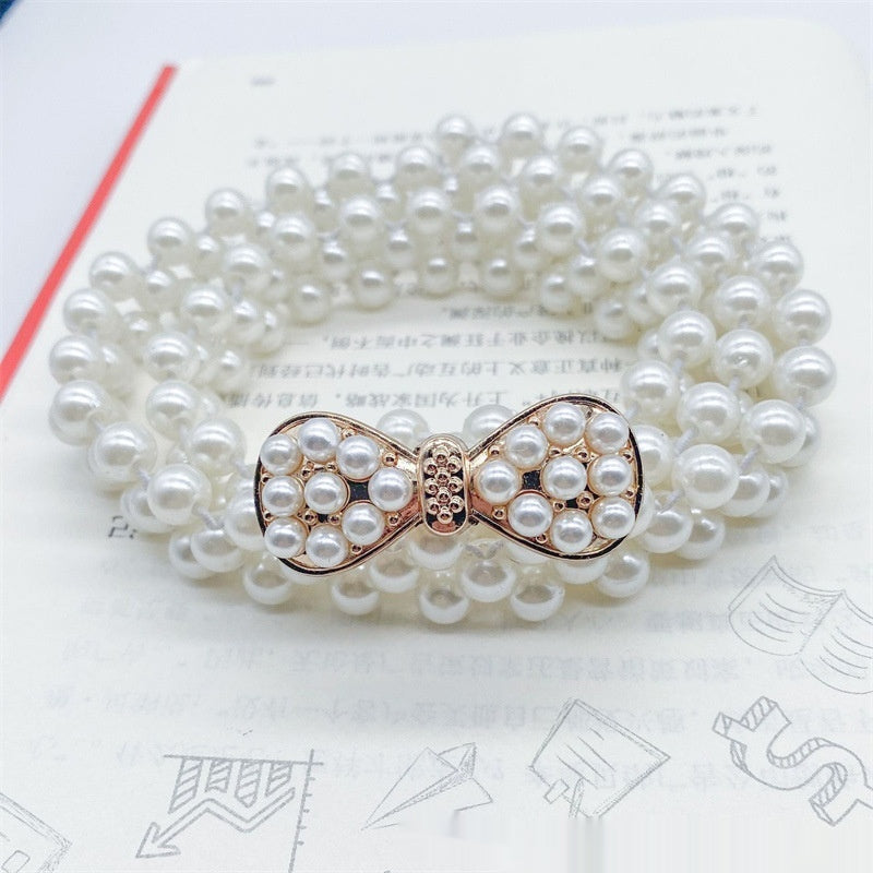 White Pearl Waist Chain Decoration