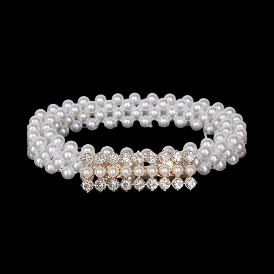 White Pearl Waist Chain Decoration