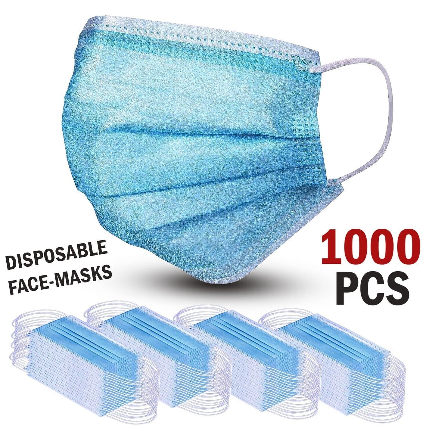 1000 Pcs Disposable Face Mask Non Medical