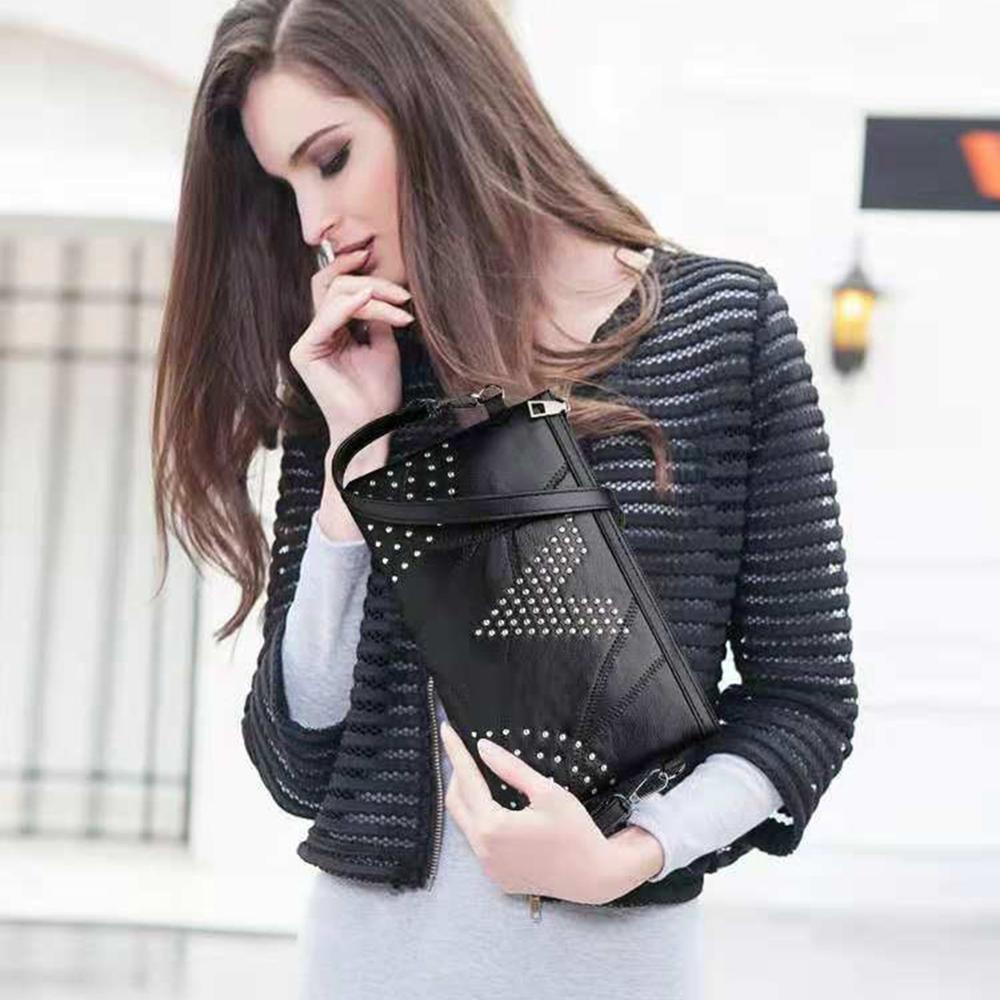 All-match lambskin bag ladies clutch