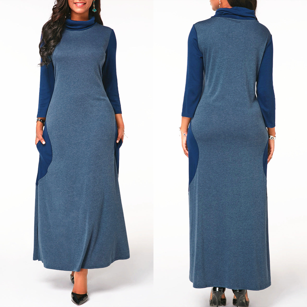 Turtleneck Swing Dress
