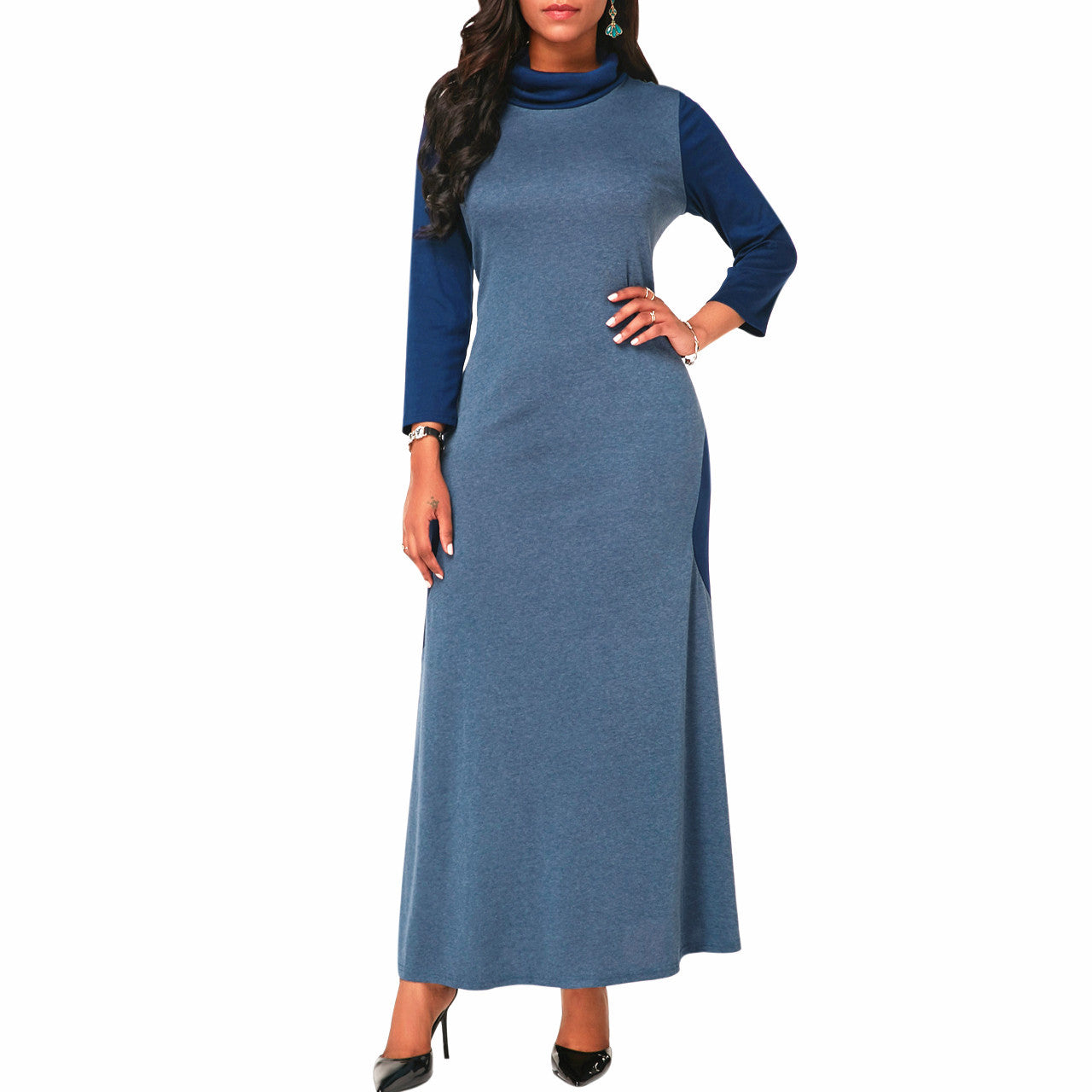 Turtleneck Swing Dress