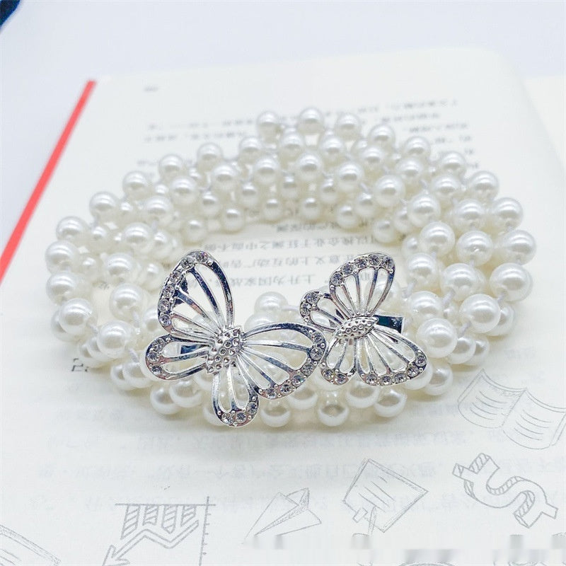White Pearl Waist Chain Decoration