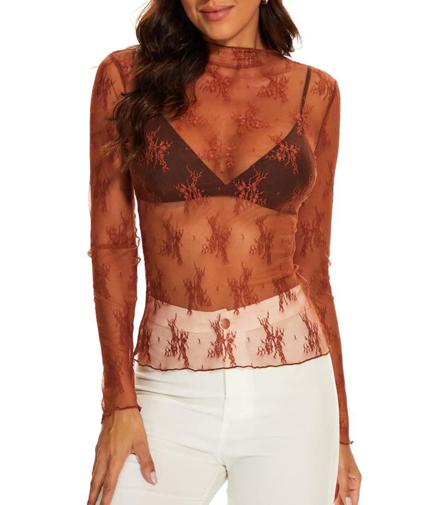 Mesh Long Sleeve Layered Top
