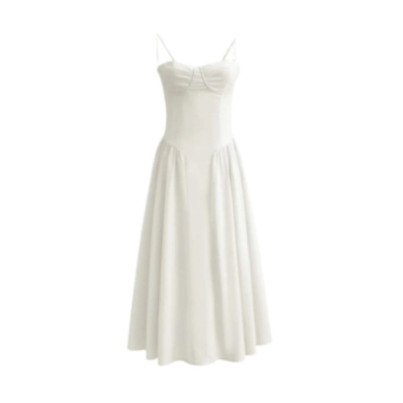 Low-cut Suspender Large Swing Dress