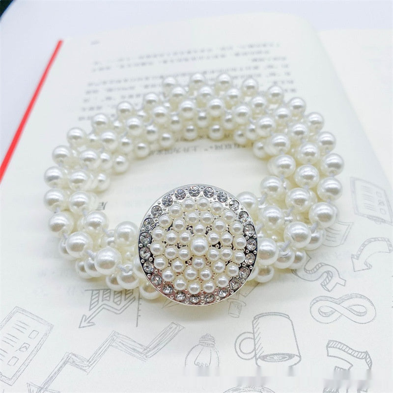 White Pearl Waist Chain Decoration