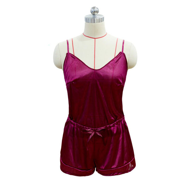 Sleepwear Lace Silk  Nightwear