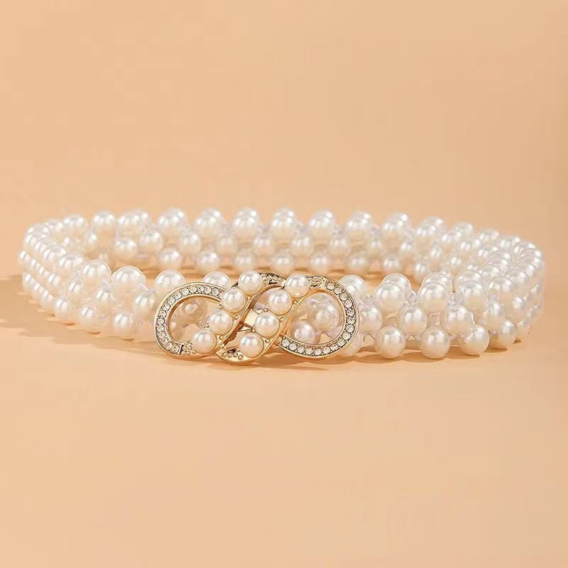 White Pearl Waist Chain Decoration