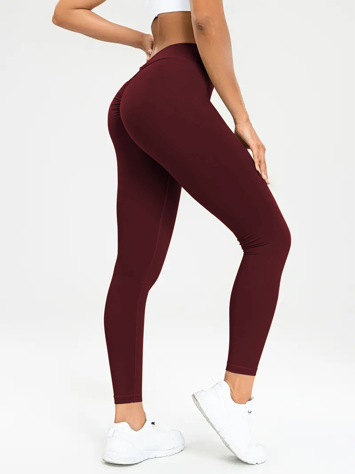 Lift High Elastic Tight Fitness Trousers