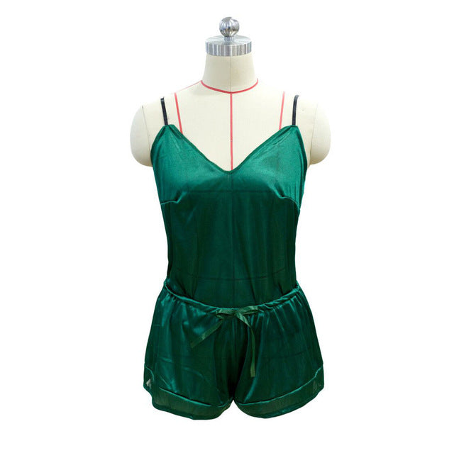 Sleepwear Lace Silk  Nightwear