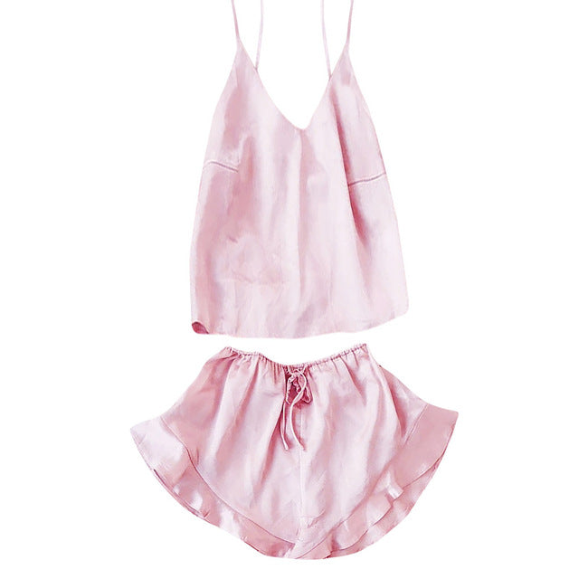 Sleepwear Lace Silk  Nightwear
