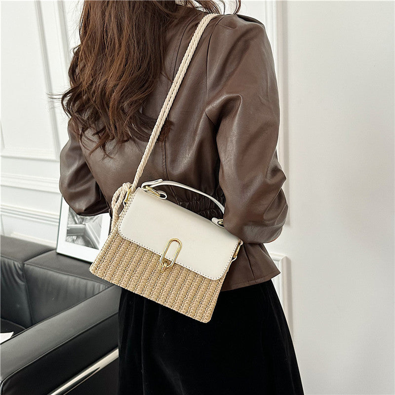 Western Style One-shoulder Versatile Woven Bag
